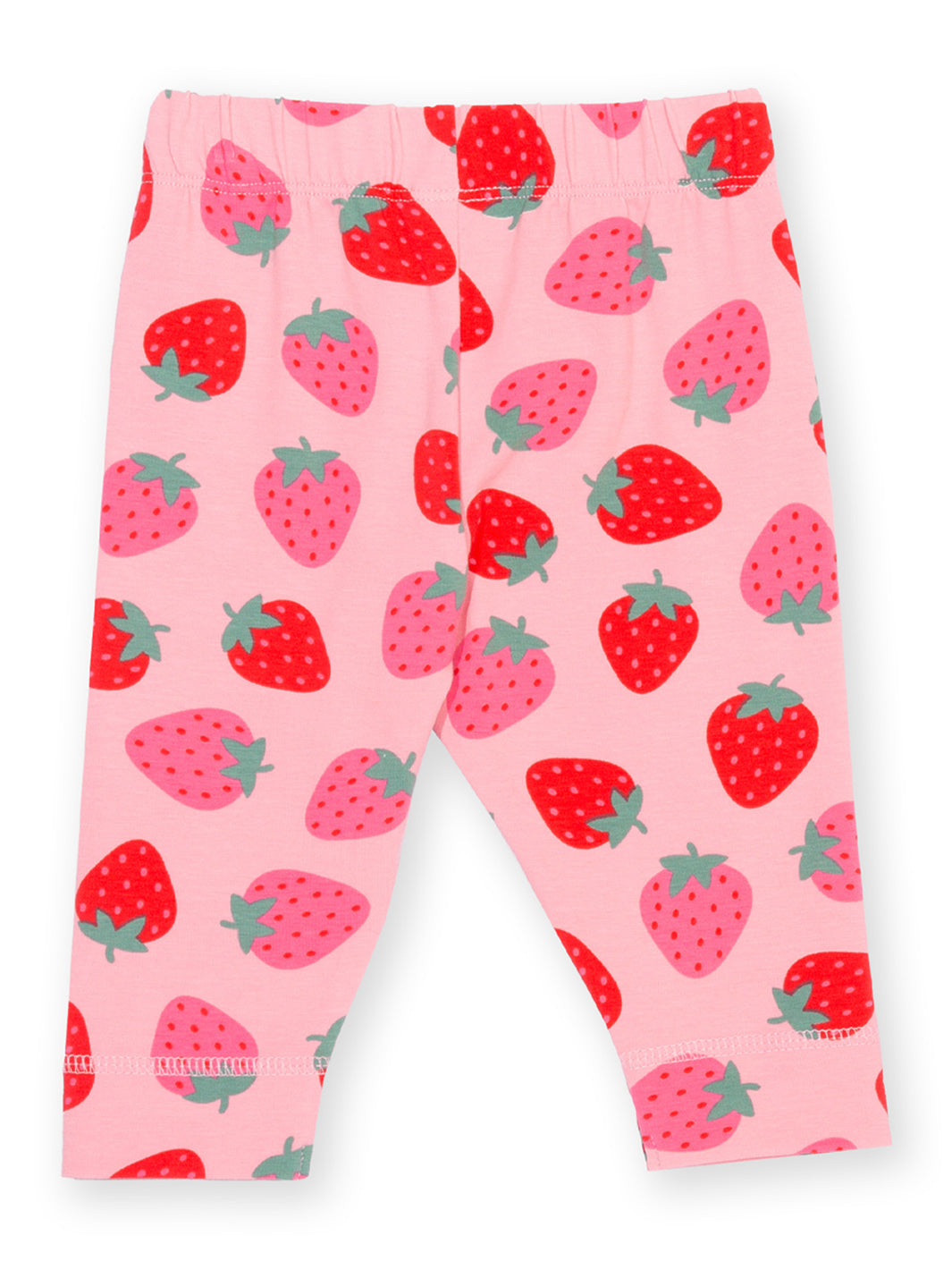 Pink leggings with strawberry pattern on a white background
Baby clothing
Leggings
New baby gifts
Organic cotton
Kite clothing