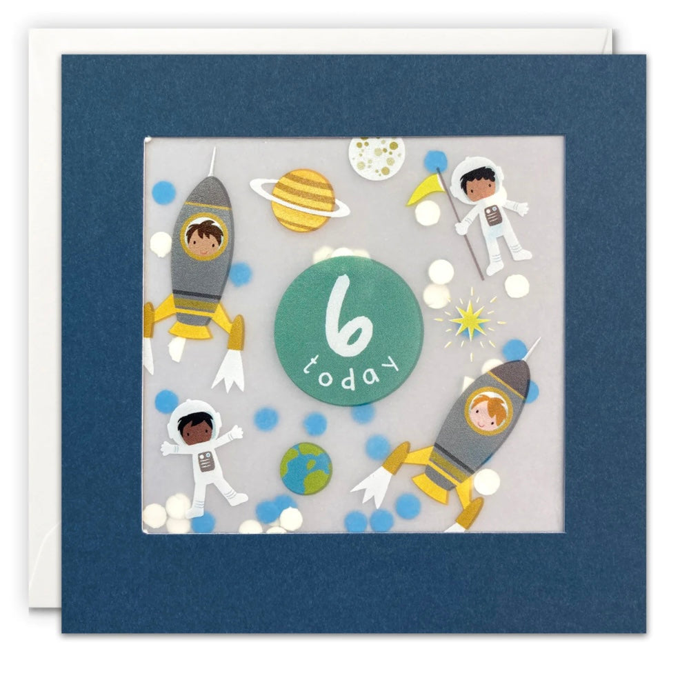 Age 6 Space Card