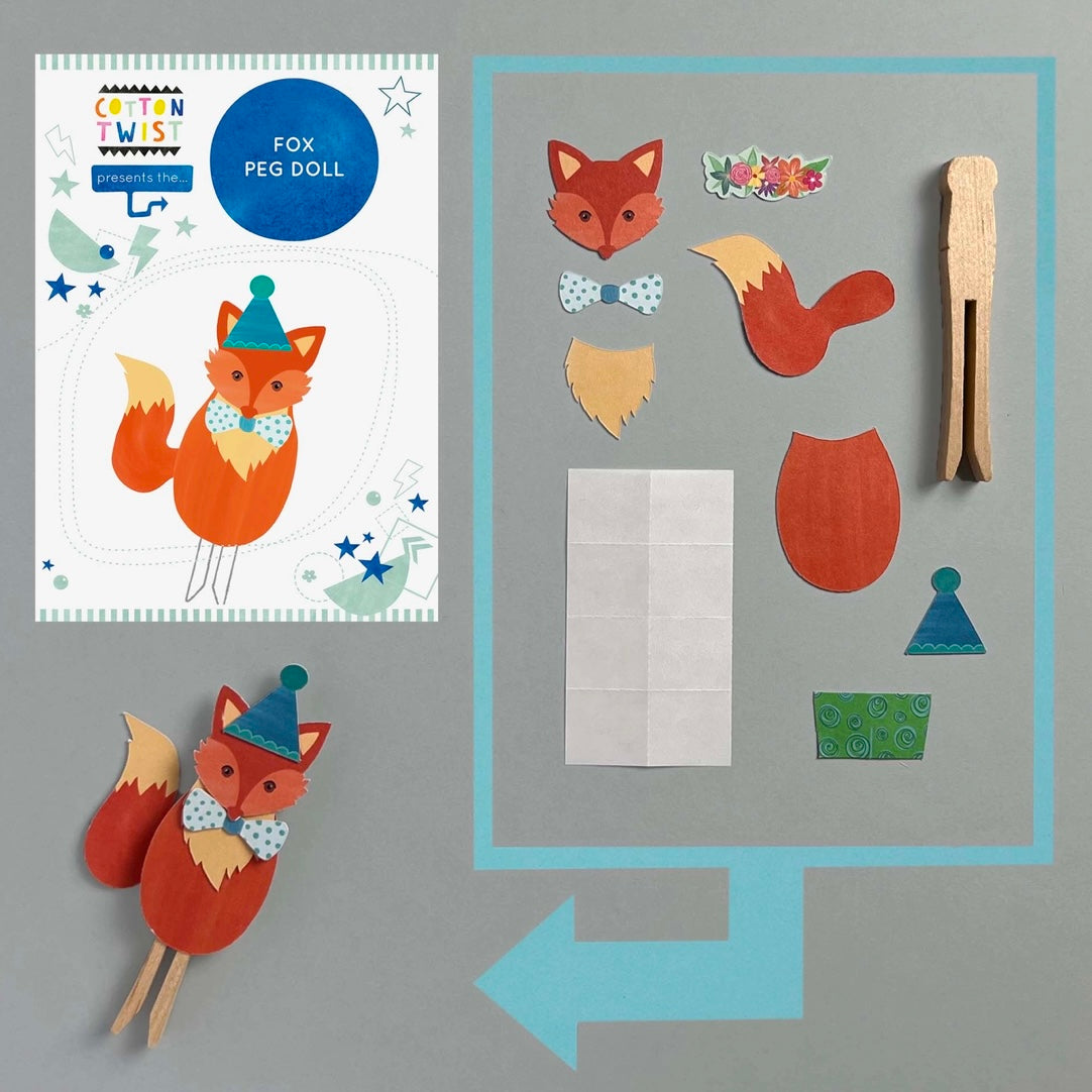 Make Your Own Fox Peg Doll