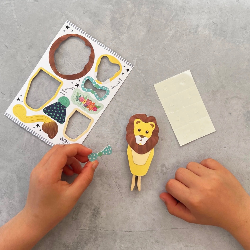 Make Your Own Lion Peg Doll