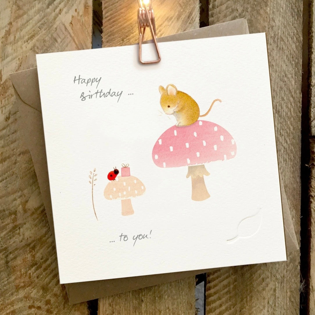 Ginger Betty Cards
Birthday Cards
Mushroom
Mouse
Ladybird
Printed in the UK