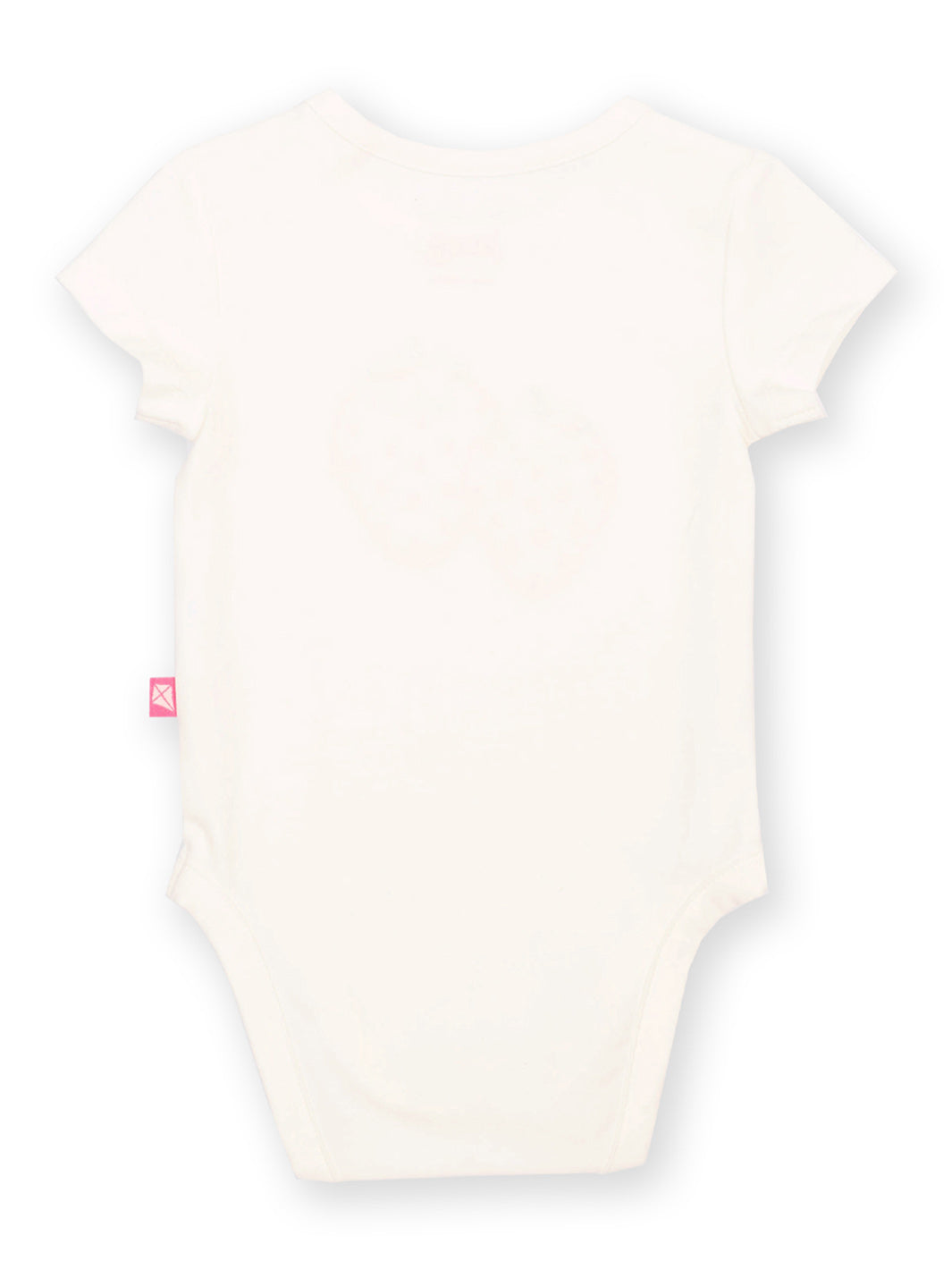 White baby bodysuit with a small red tag on a white background

Baby clothing
Strawberry 
Bodysuit 
Applique 
New baby gift
Organic cotton clothing 