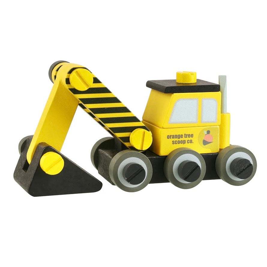 Children's wooden Buildable Digger