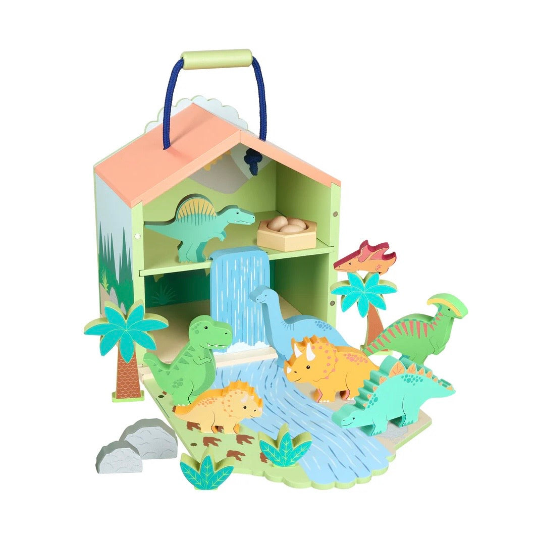 Wooden Dinosaur Play Set perfect for dino lovers!