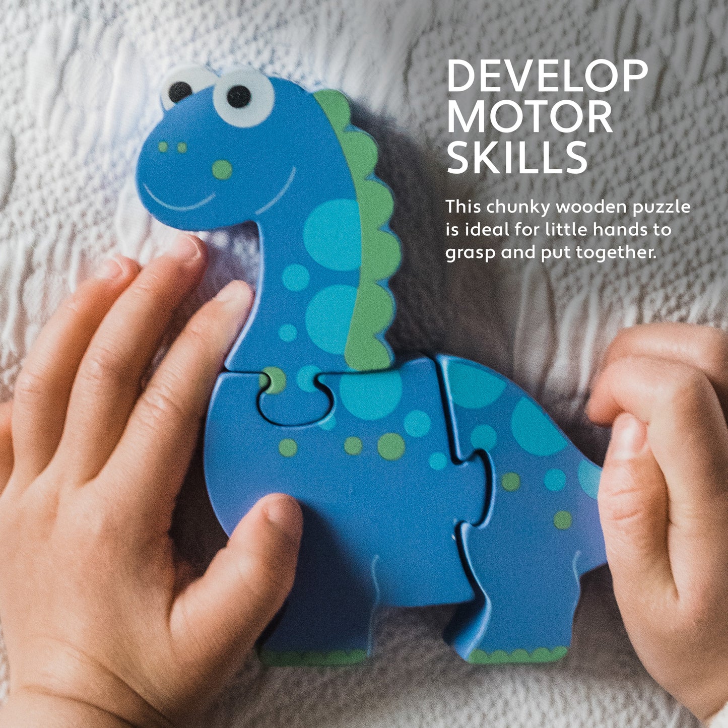 Encourage motor skills with our diplodocus mini puzzle