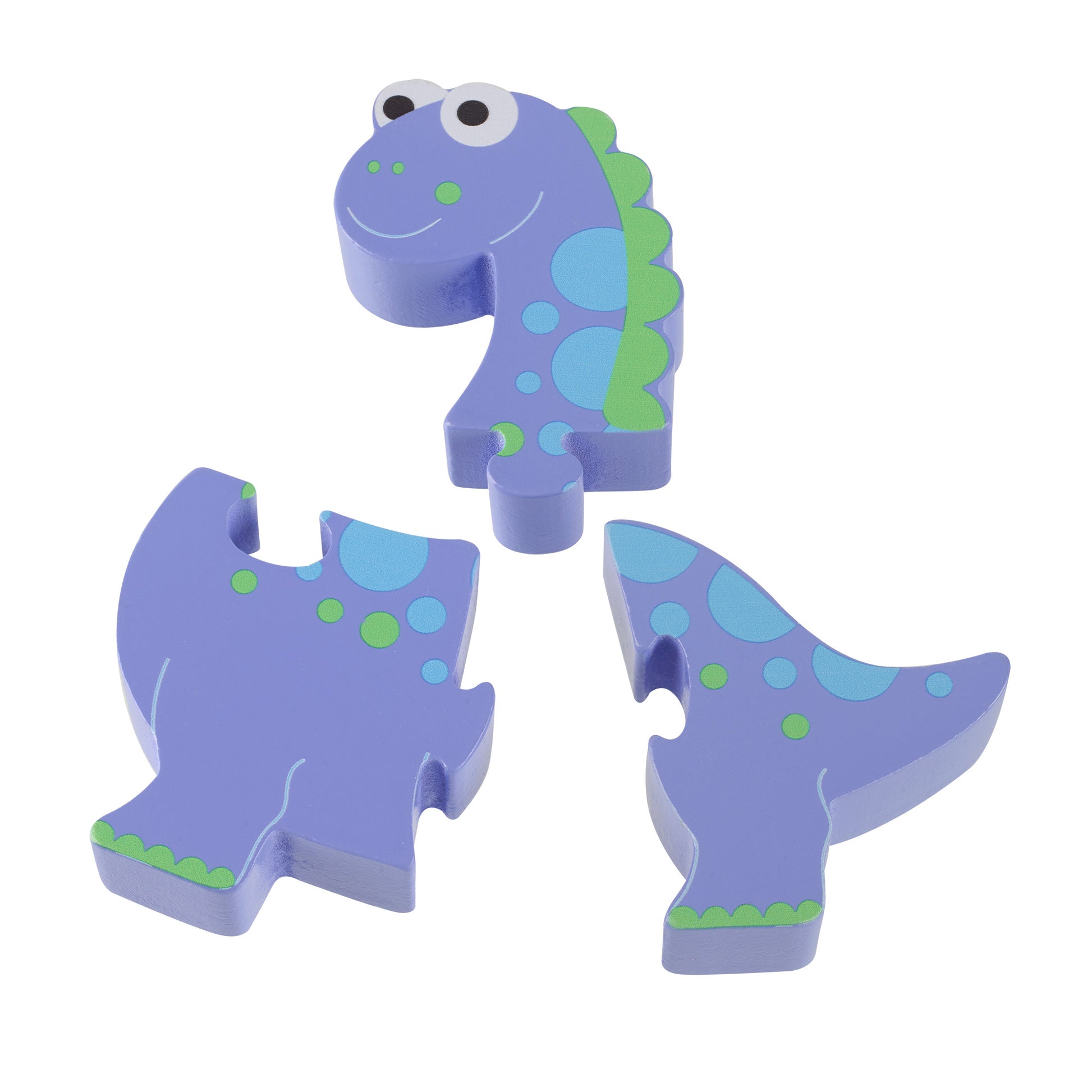 Image shows our Diplodocus Mini Puzzle in pieces