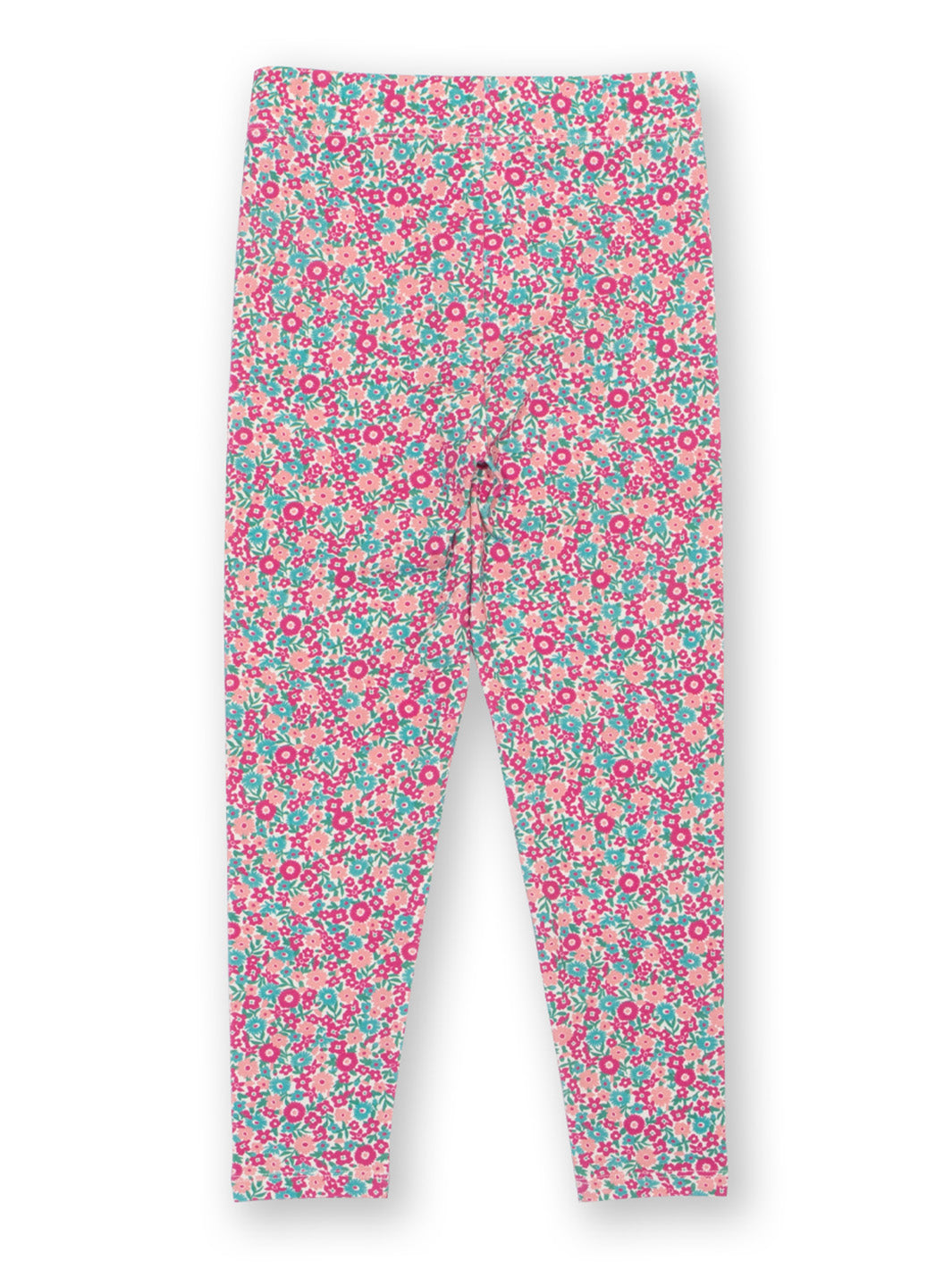 Floral patterned leggings on a white background