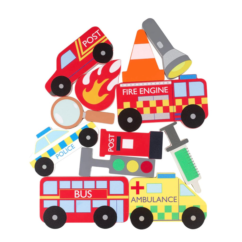 Wooden Emergency Stacking Game perfect for children 