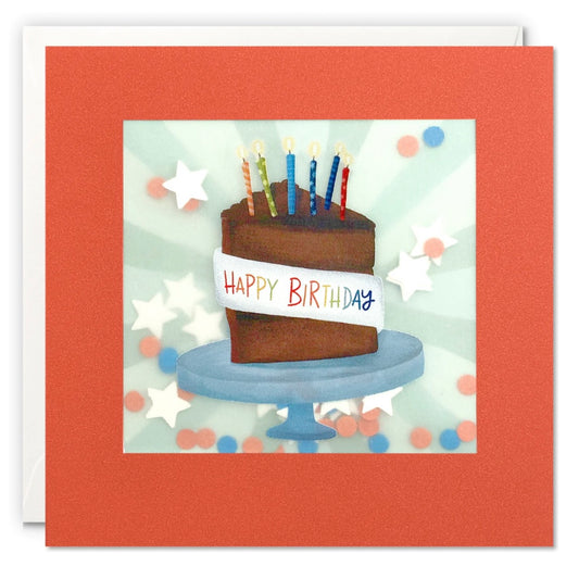 Chocolate Cake Birthday Card