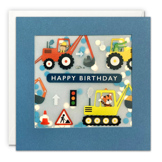 Digger Birthday Card