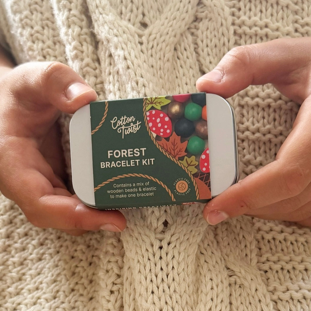 Packaging of our Make Your Own Forest Bracelet
