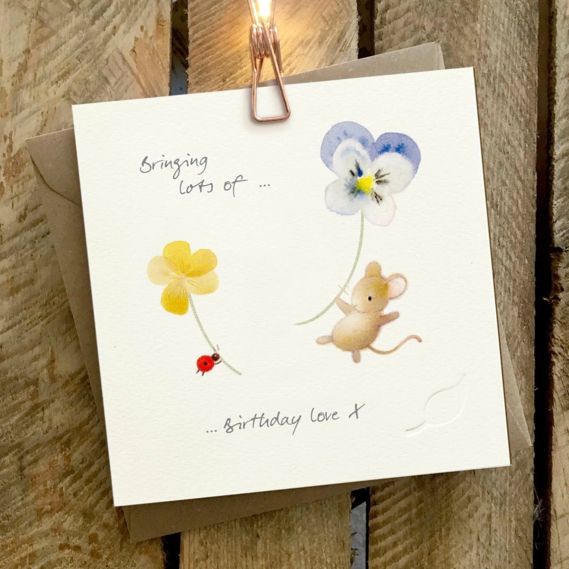 Ginger Betty Cards
Birthday Cards
Mouse
Flowers
Floral
Ladybird
Printed in the UK