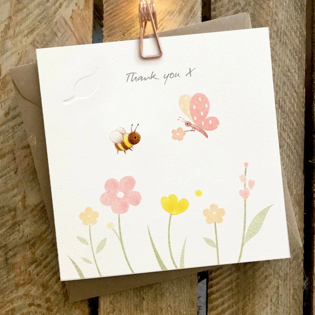 Ginger Betty Cards
Thank you cards
Butterfly
Floral
Flowers 
Bee
Printed in the UK