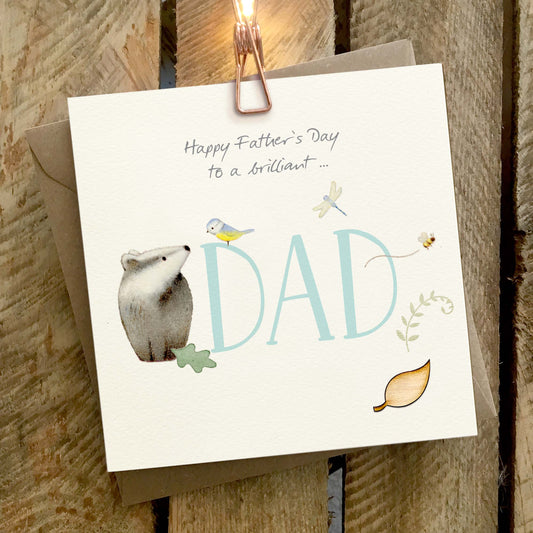 Badger Fathers Day Card