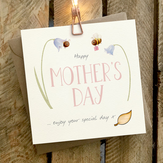 Flowers & Bees Mothers Day Card