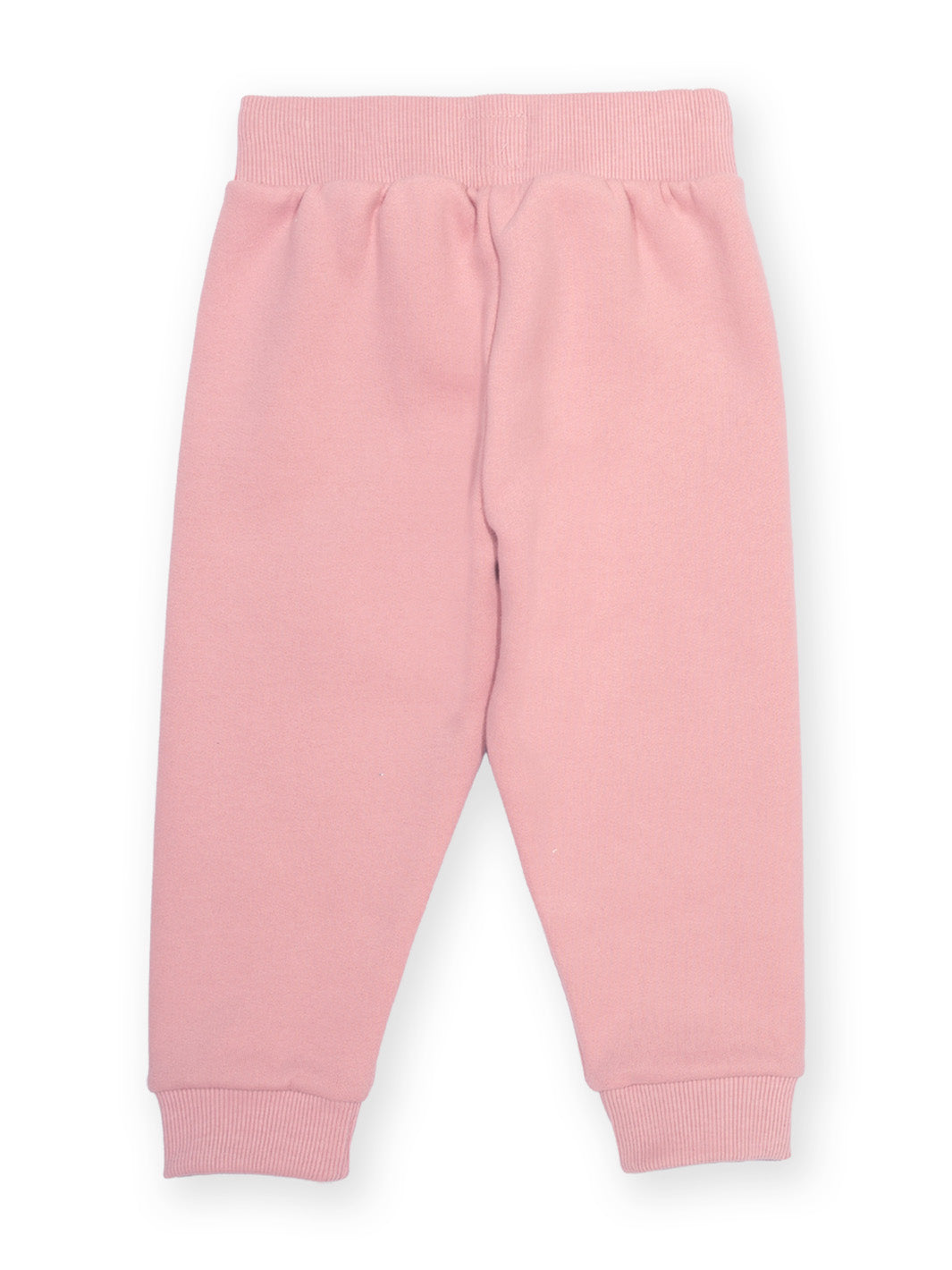 A pair of light pink joggers with an elastic waistband and ribbed ankle cuffs, shown flat against a white background.

Children's clothing
Organic cotton 
Kids clothing
Kite clothing
Joggers
Star