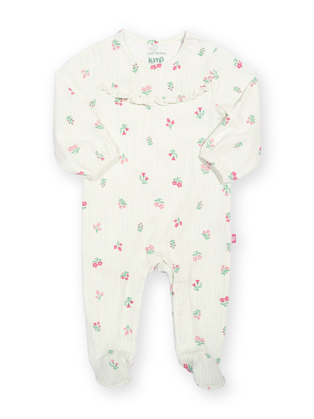 Organic cotton sleepsuit
New baby 
New baby gift
Organic cotton 
Baby clothing 
Sleepsuit
Onesie 
Baby girl
Kite Clothing