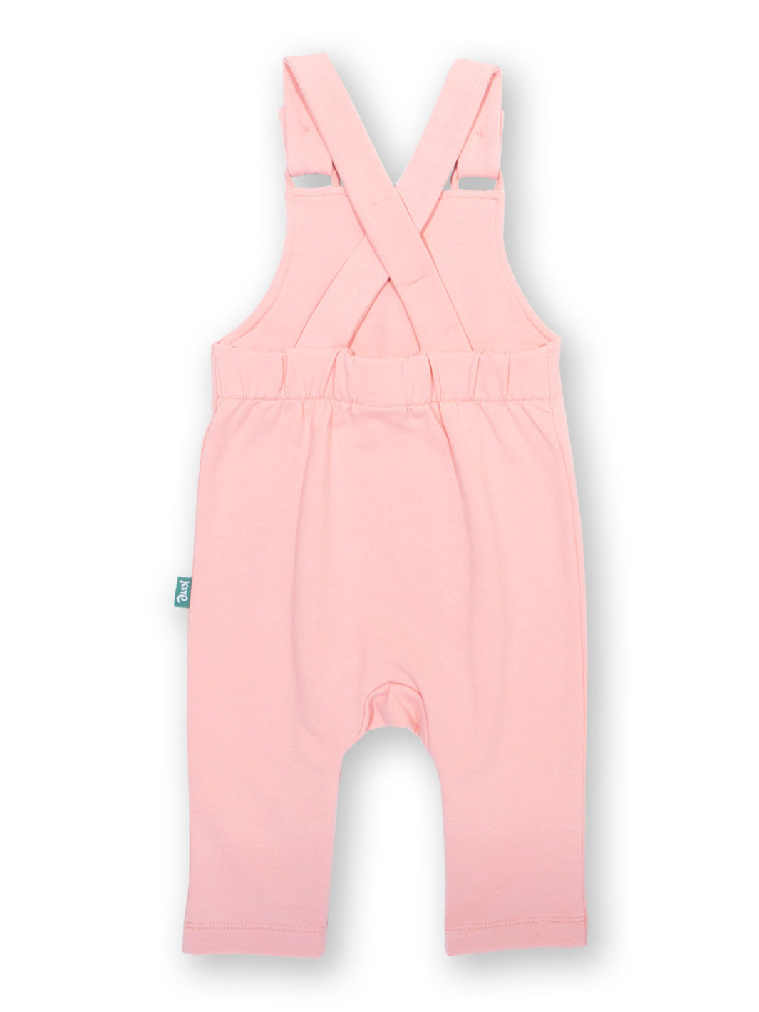 Pink dungarees on a white background