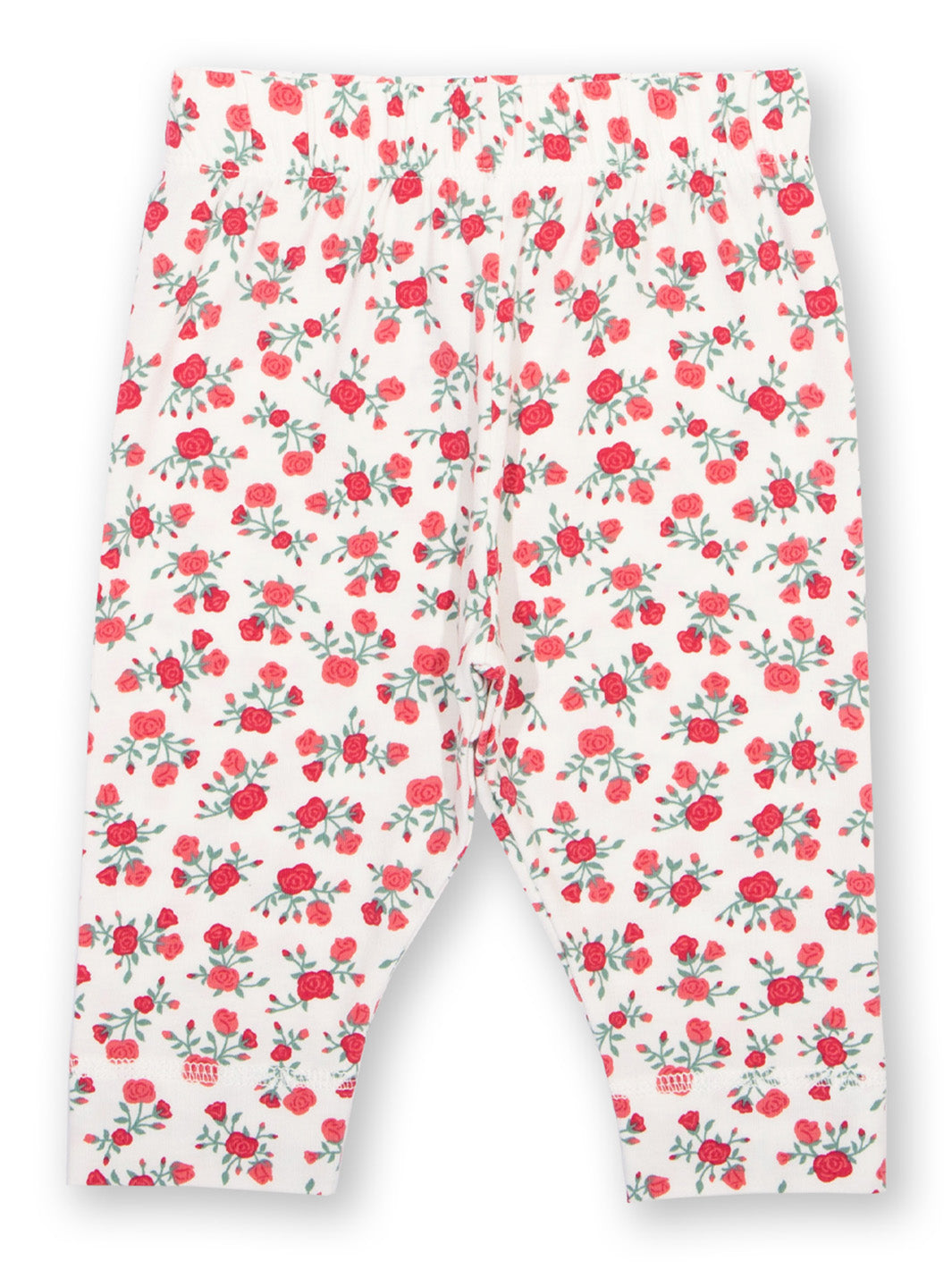 Floral patterned leggings on a white background