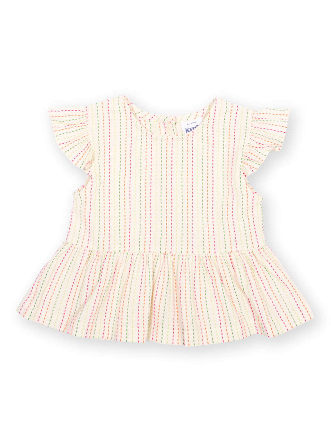 Pink and white striped blouse  on a white background

Blouse
Children's clothing 
Organic cotton 
Kite clothing 
Stripes 
Cotton 
Summer
Summer clothing 
