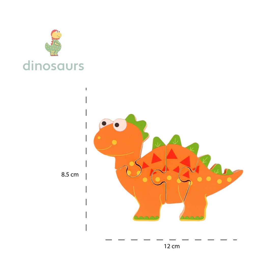 A lovely token gift for toddlers and new babies 

Wooden Stegosaurus Mini Puzzle