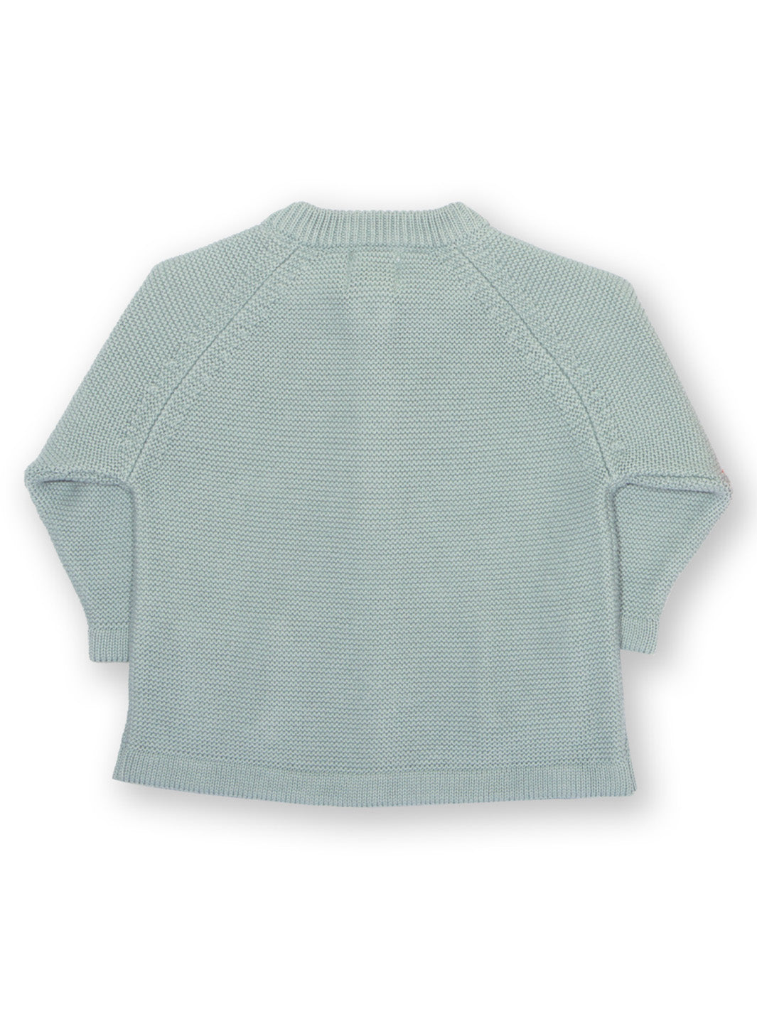 Three Bears Cardi shown from the back
Baby cardigan 