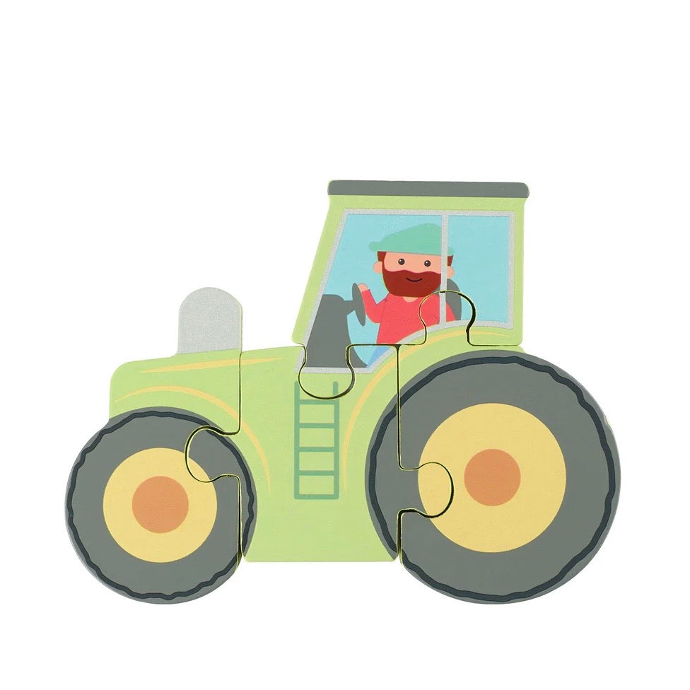 Tractor Mini Puzzle wooden 
