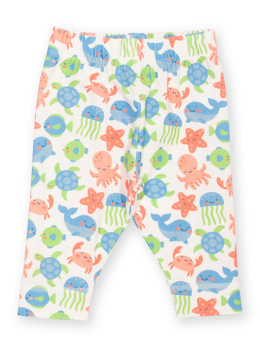 Children's leggings with colourful ocean animal pattern on a white background

Baby 
Leggings
Under the Sea
New baby gift

