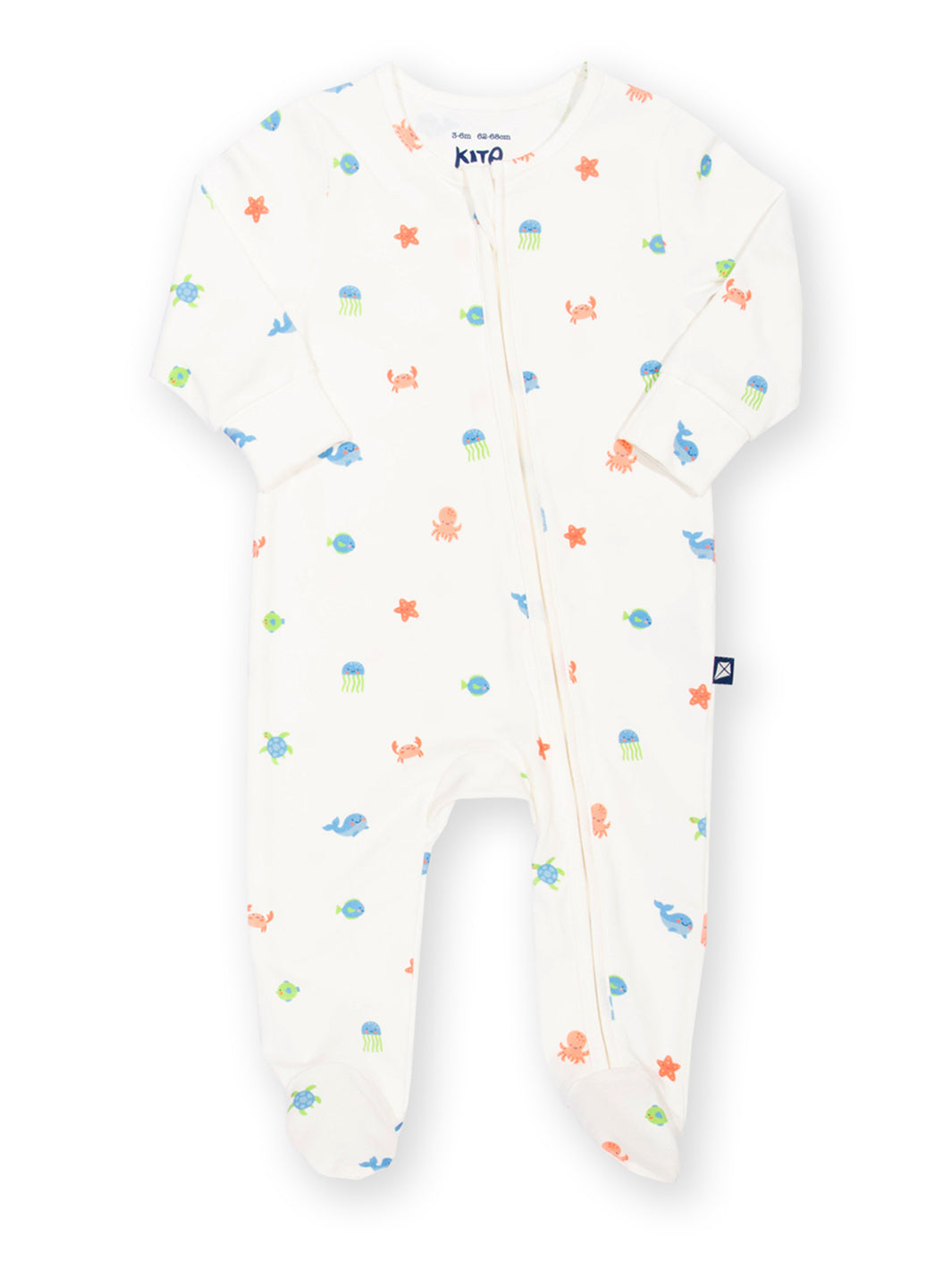 Baby onesie with colorful patterns on a white background

Sleepsuit
Baby clothes
Organic cotton 
New baby gift
Onesie