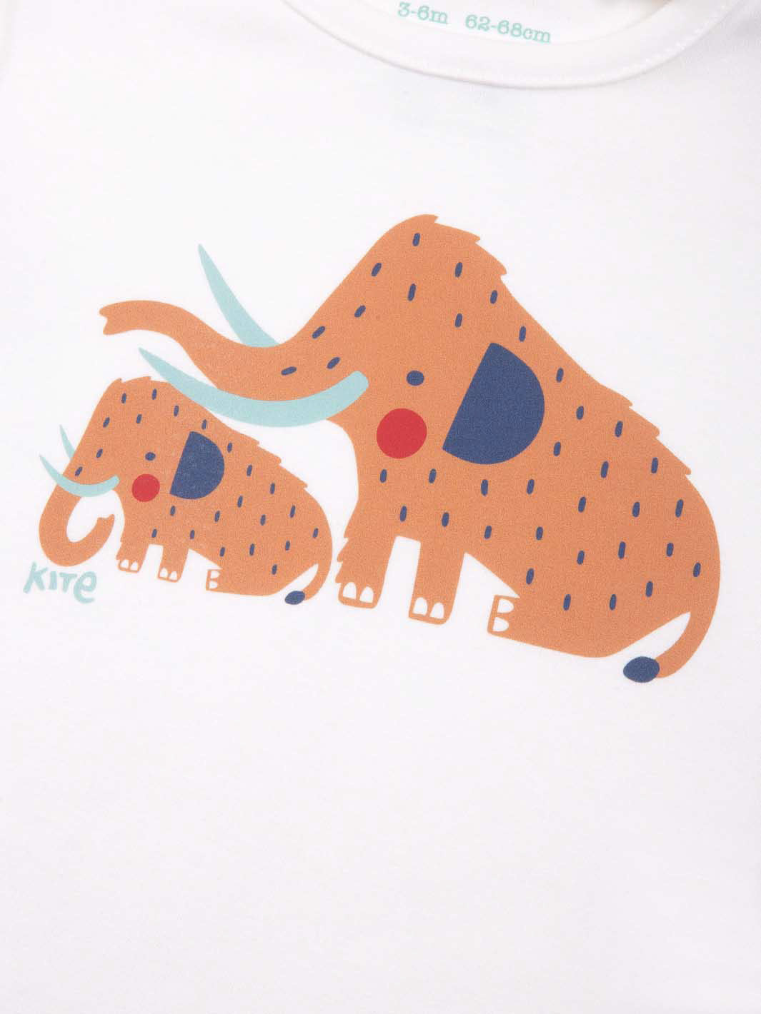 Close up on our woolly mammoth bodysuit